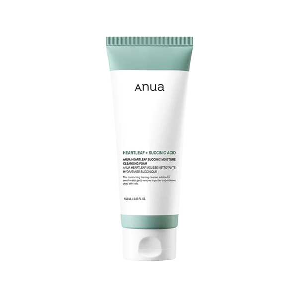 Anua - Heartleaf Succinic Moisture Cleansing Foam